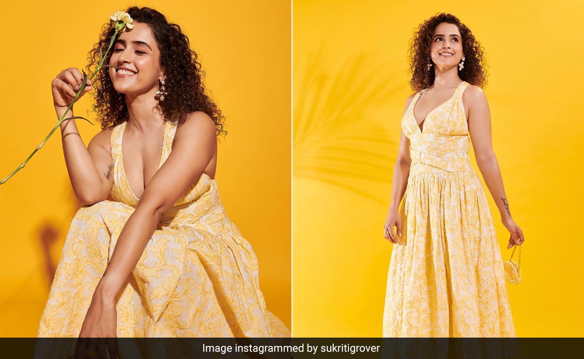 Sanya Malhotra In A Floral Yellow Midi Dress Is The Closest To A Field Of Sunflowers You'll See Today