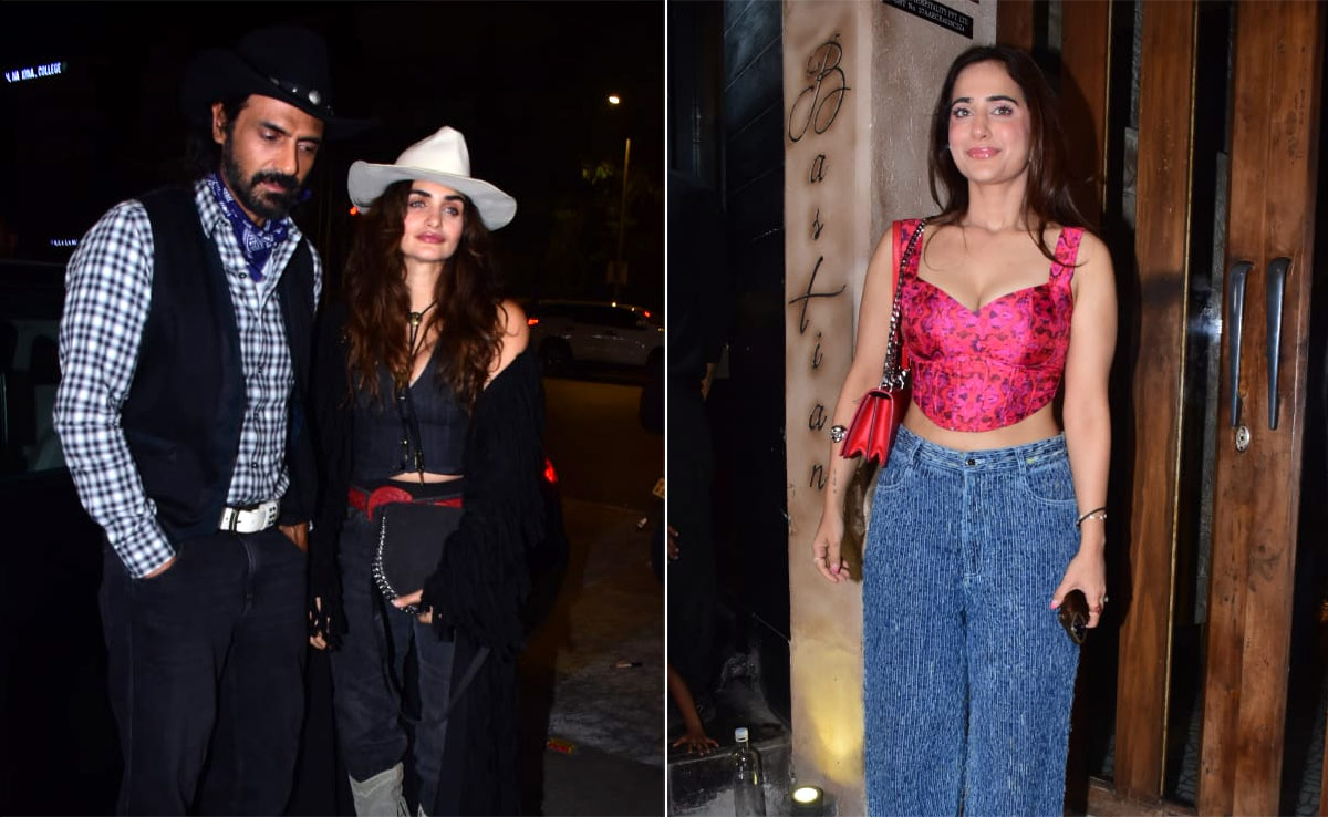 Pics: Kusha Kapila, Arjun Rampal-Gabriella Demetriades, Rhea Chakraborty And Other Stars At A Party