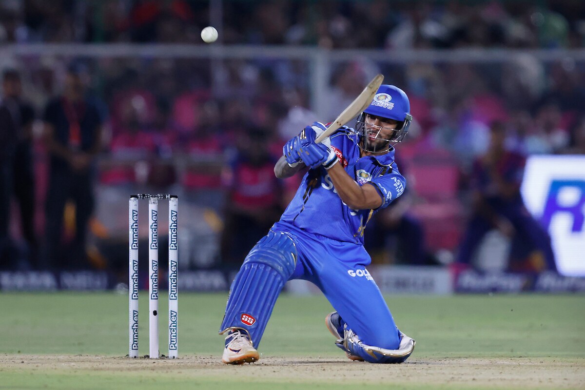 IPL Live: Hardik Joins In-Form Tilak As MI Target 200 vs RR