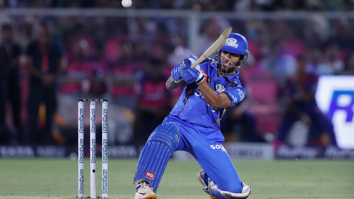 RR vs MI IPL 2024 LIVE- Rajasthan Royals vs Mumbai Indians Live Score: Hardik Pandya Joins In-Form Tilak As MI Target 200 vs RR | Cricket News RR vs MI IPL 2024 LIVE- Rajasthan Royals vs Mumbai Indians Live Score: Hardik Pandya Joins In-Form Tilak As MI Target 200 vs RR | Cricket News