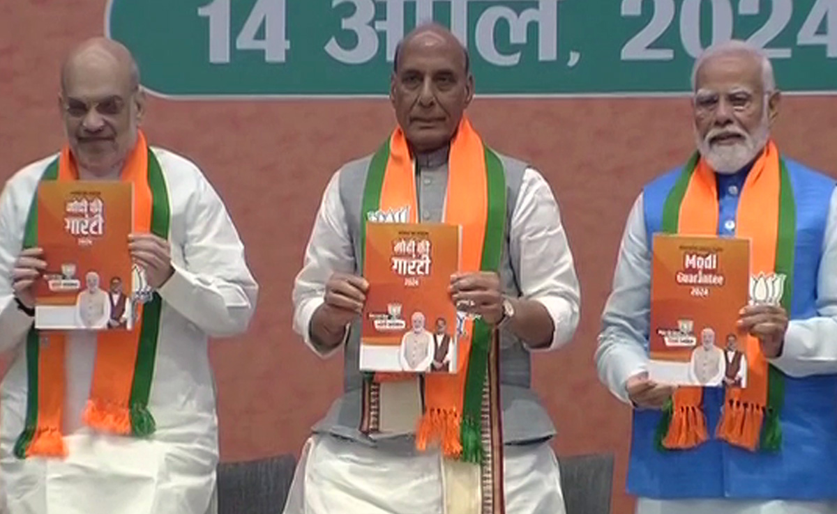BJP Releases 'Modi Ki Guarantee' Manifesto, Congress Calls It Apology