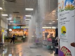 Video: Chaos At Guwahati Airport After Part Of Ceiling Collapses Amid Rain Video: Chaos At Guwahati Airport After Part Of Ceiling Collapses Amid Rain