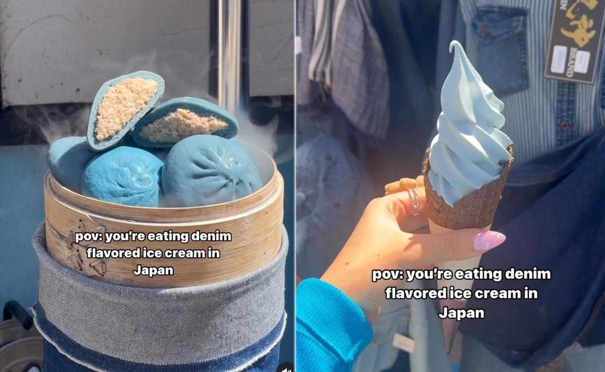 Vlogger Shares Clip Of "Denim-Flavoured" Ice Cream In Japan, Internet Reacts