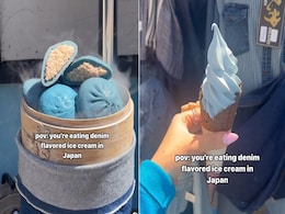 Vlogger Shares Clip Of "Denim-Flavoured" Ice Cream In Japan, Internet Reacts Vlogger Shares Clip Of "Denim-Flavoured" Ice Cream In Japan, Internet Reacts
