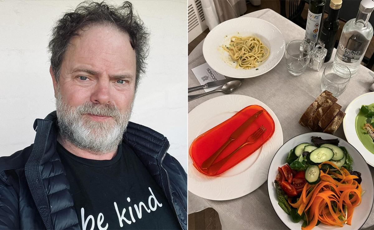 Actor Rainn Wilson's Florence Indulgence Had A Major <i>The Office</i> Reference