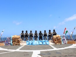 Indian Navy Seizes 940 Kg Of Narcotics In Arabian Sea Indian Navy Seizes 940 Kg Of Narcotics In Arabian Sea