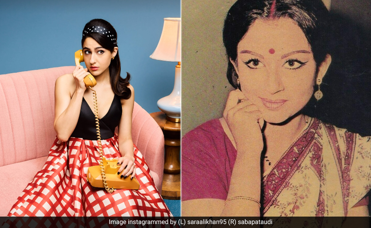 Sara Ali Khan's Retro Winged Eyeliner With A Bouffant Is A Reminder Of Sharmila Tagore's Beauty Look