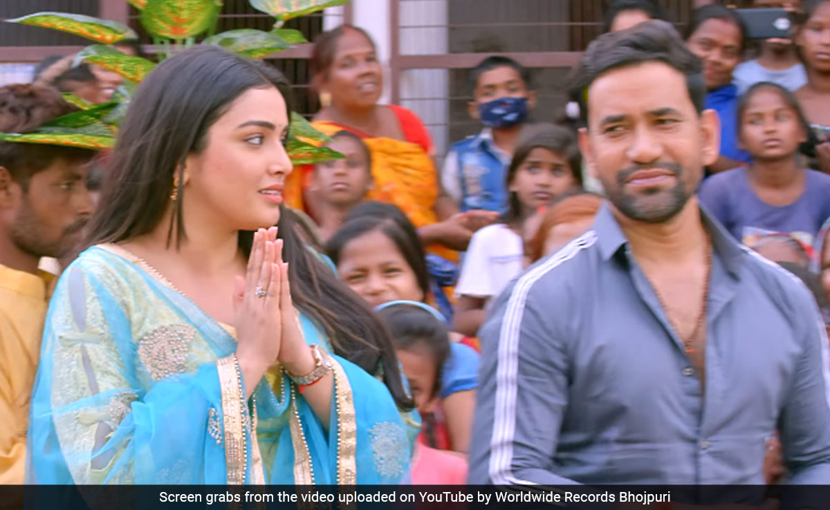 माई फिल्म का नया गाना रिलीज, आम्रपाली दुबे की आंखों में दिखा निरहुआ के लिए बेशुमार प्यार