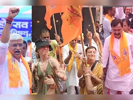 भगवा ध्वज हाथों में थाम राम भजनों पर जमकर थिरके विदेशी पर्यटक, शेखावत और उजियारड़ा भी राम भक्ति में डूबे