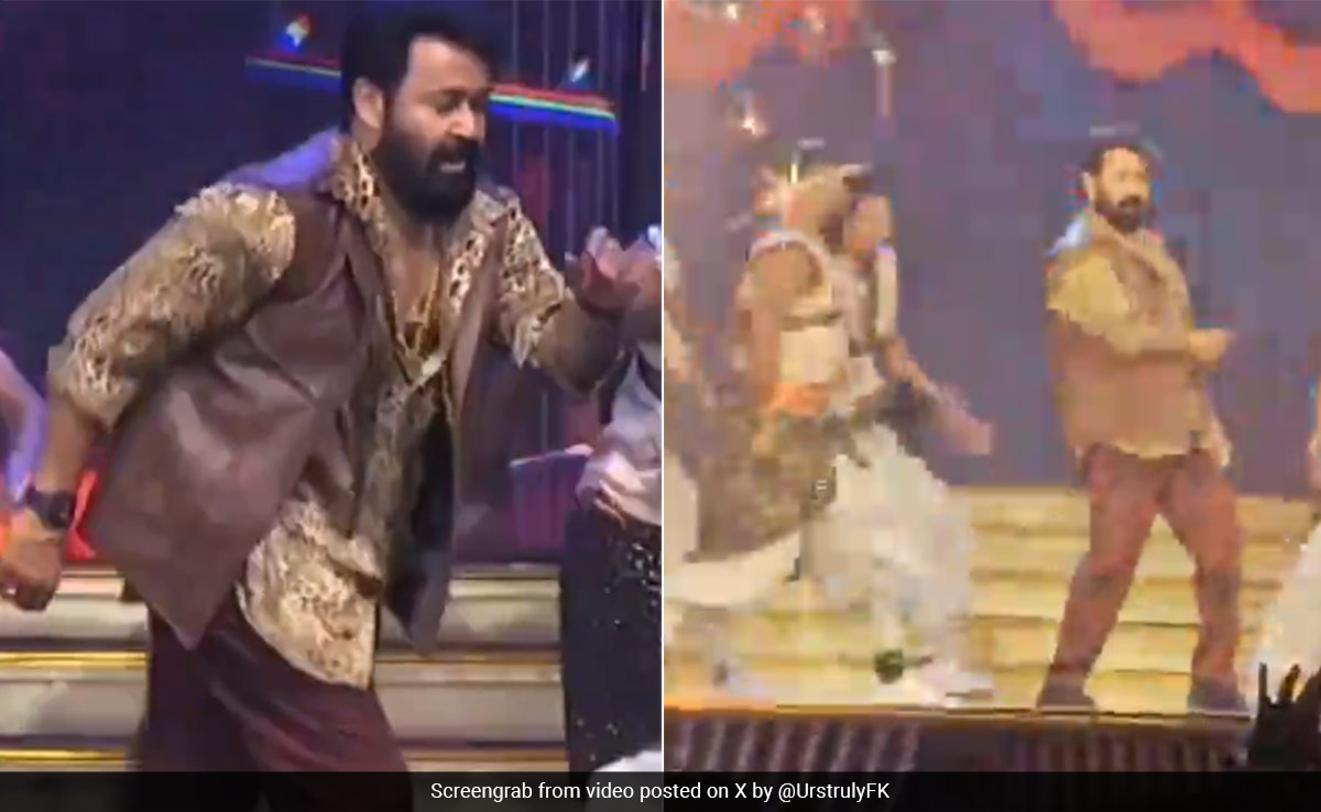 Watch: In Which Mohanlal Dances To Shah Rukh Khan And Rajinikanth's Songs