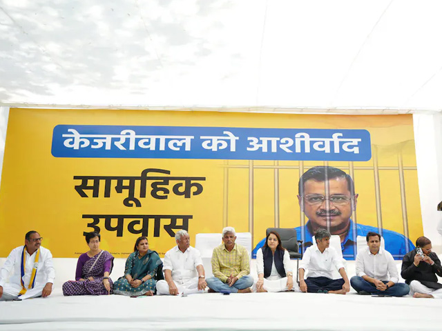 "For Arvind Kejriwal": AAP's Mass Fast Over Chief Minister’s Arrest Begins