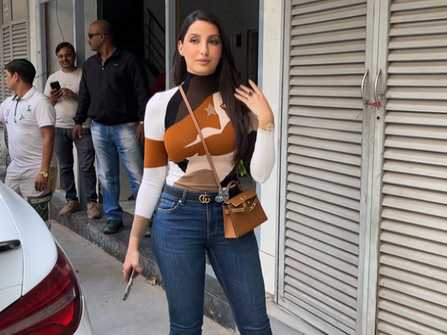 <i>Madgaon Express</i> Star Nora Fatehi's Day Out