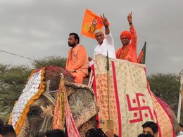Rajasthan Politics: मारवाड़ में चढ़ने लगा चुनावी रंग, कहीं गुड़ से तुले तो कहीं गजराज पर सवार हो निकले गजेंद्र सिंह शेखावत
