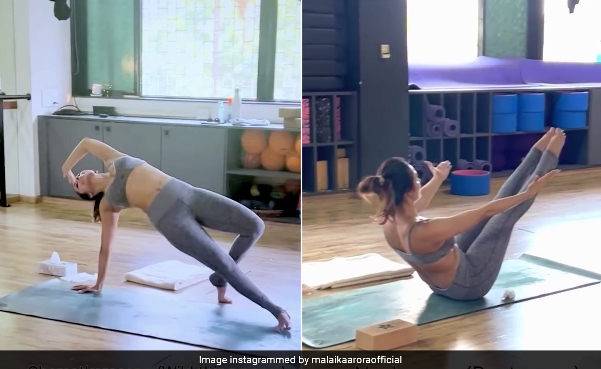 Malaika Arora Made Easter 2024 Celebrations "Egg-stra Special" With A Full Body Yoga Workout