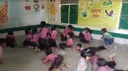 Video: UP School Converts Classroom Into Swimming Pool As Temperature Soars