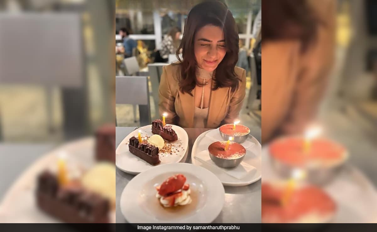 ICYMI: Sparkles, Smiles And Desserts Completed Samantha Ruth Prabhu's Birthday Celebrations