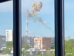 240-Meter TV Tower Collapses In Ukraine After Russian Strike: Report 240-Meter TV Tower Collapses In Ukraine After Russian Strike: Report