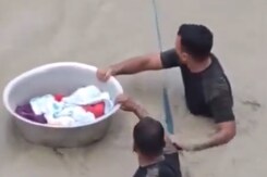 Assam Rifles Rescues Month-Old Infant, His Mother In Flood-Hit Manipur Assam Rifles Rescues Month-Old Infant, His Mother In Flood-Hit Manipur