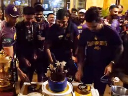 You Can't Ignore The Tiered Cake Of IPL 2024 Winners Kolkata Knight Riders Grand Party