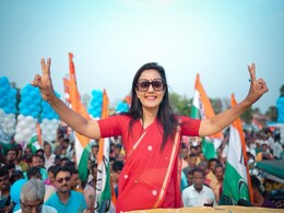 Trinamool's Mahua Moitra Leading In Bengal's Krishnanagar Trinamool's Mahua Moitra Leading In Bengal's Krishnanagar