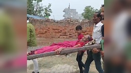 92-Year-Old Woman Carried On Cot To Voting Booth In UP