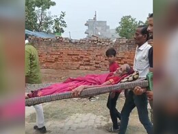 92-Year-Old Woman Carried On Cot To Voting Booth In UP