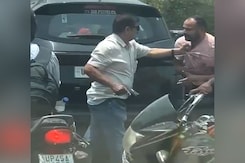 In Lucknow Road Rage On Camera, Man Grabs Collar, Hits With Pistol In Lucknow Road Rage On Camera, Man Grabs Collar, Hits With Pistol
