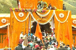 Doors Of of Badrinath Dham Open Amid Rituals And Prayers Doors Of of Badrinath Dham Open Amid Rituals And Prayers