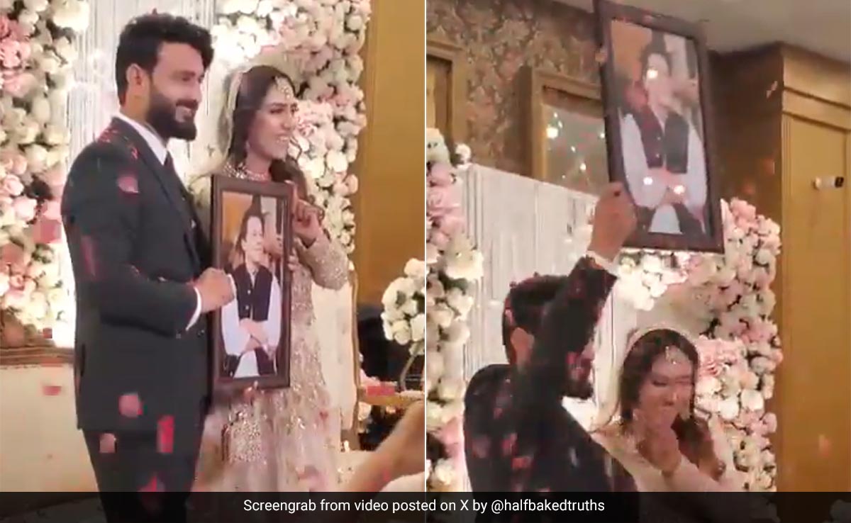 Watch: Pakistani Groom Gifts Ex-PM Imran Khan's Framed Picture To Bride On Wedding Day