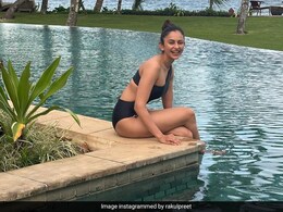 Rakul Preet Singh "Did It All" In Fiji In A Fantastical Black Cutout Swimsuit