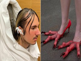 किसी ने पहने पंजे तो किसी ने टांगा टायर, अजीबोगरीब स्टाइल देख फैंस बोले- ये कैसा फैशन सेंस है किसी ने पहने पंजे तो किसी ने टांगा टायर, अजीबोगरीब स्टाइल देख फैंस बोले- ये कैसा फैशन सेंस है