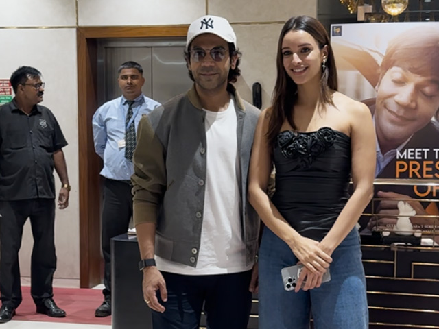 Rajkummar Rao And Triptii Dimri Posed Together For The Paps