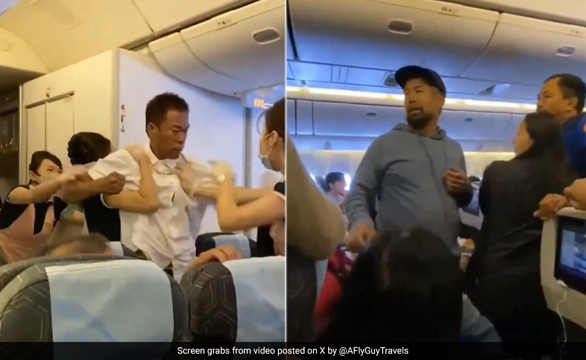 Video: Fight Breaks Out Mid-Flight On Eva Air After Passenger Attempts To Steal Seat