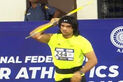 Neeraj Chopra Bags Gold With Throw Of 82.27m In Federation Cup 2024 Neeraj Chopra Bags Gold With Throw Of 82.27m In Federation Cup 2024