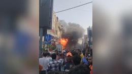 Video: Massive Fire At Clothing Showroom In Delhi's Popular Karol Bagh Market