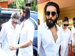 Deepika Padukone With Baby Bump Spotted Outside Polling Station With Husband Ranveer Singh Deepika Padukone With Baby Bump Spotted Outside Polling Station With Husband Ranveer Singh