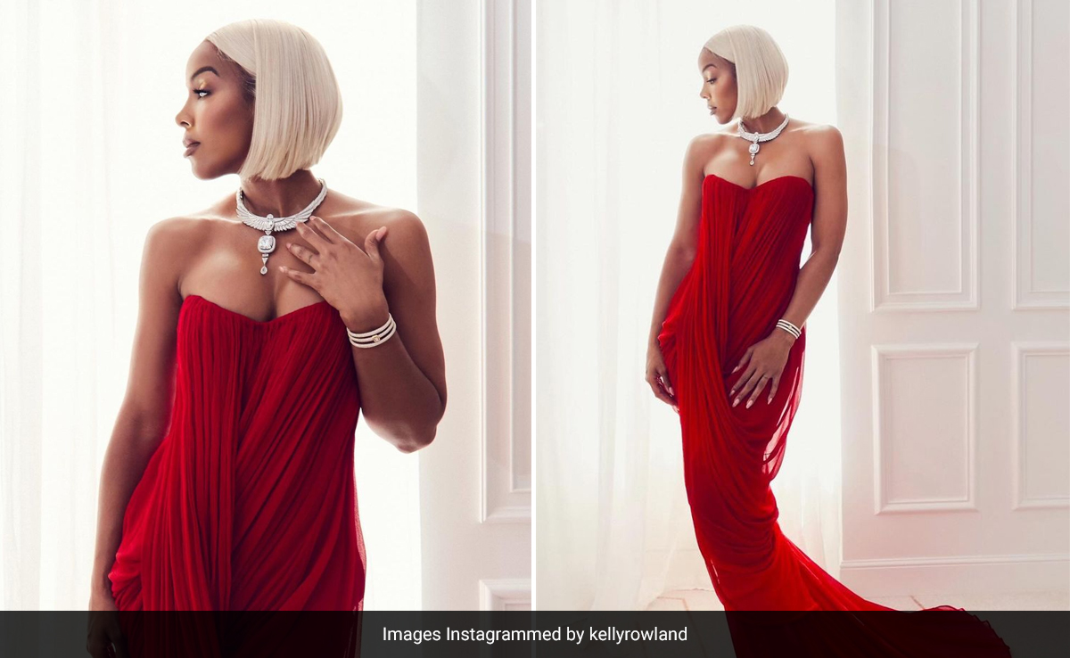 Cannes 2024: Red Carpet Glamour, Meet Kelly Rowland In A Strapless Rouge Gown By Indian Designer Anamika Khanna