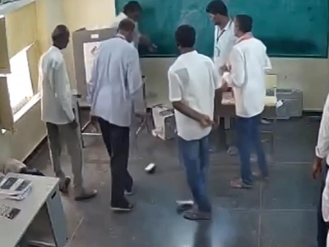 On Camera, Andhra MLA Flings VVPAT To Ground In Polling Booth