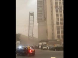 Video: Huge Scaffolding Ripped Apart By Dust Storm In Mumbai Video: Huge Scaffolding Ripped Apart By Dust Storm In Mumbai