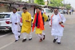 Time Running Out, BJP Candidate Seen Sprinting To File Nomination Time Running Out, BJP Candidate Seen Sprinting To File Nomination