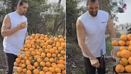 Watch: The Great Khali Makes Delicious Kinnow Juice At Roadside Stall