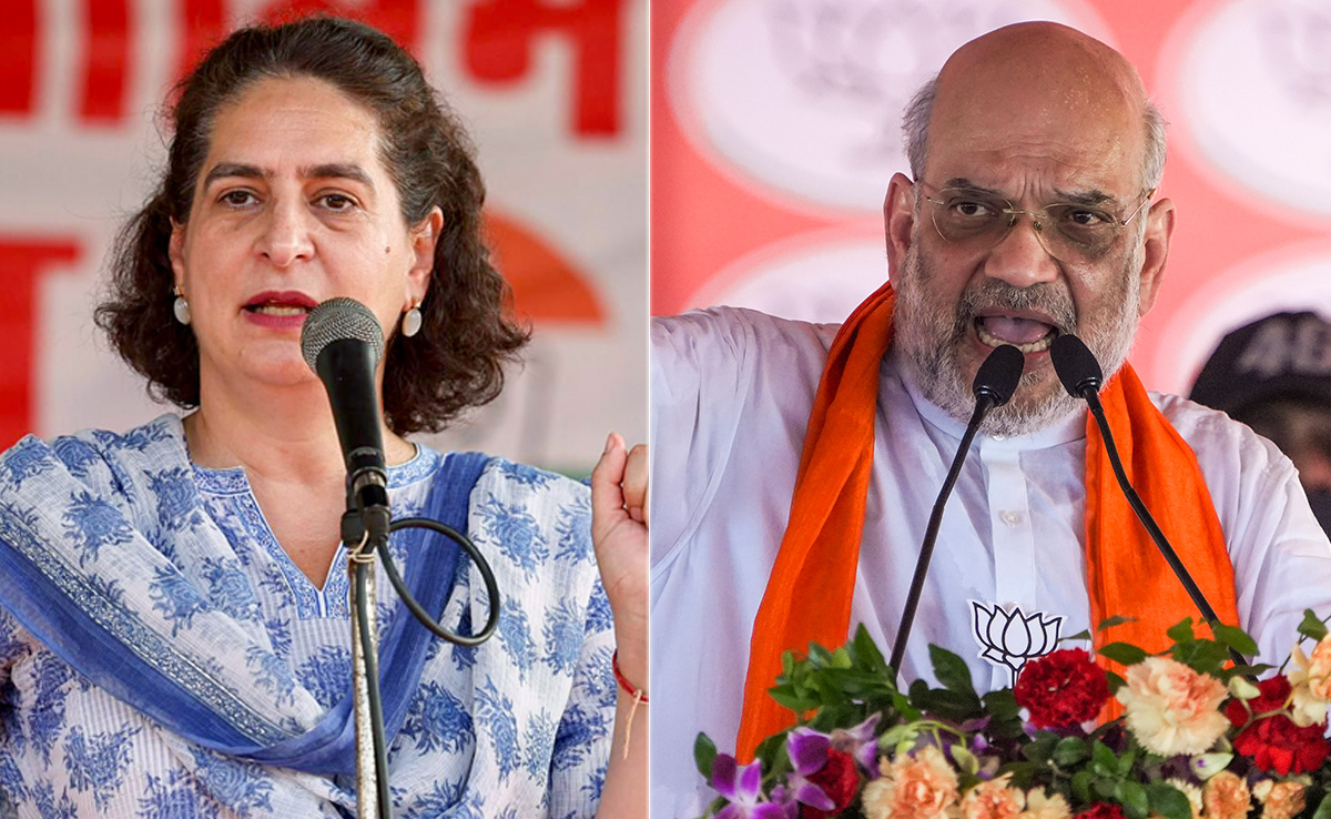 Amit Shah vs Priyanka Gandhi On 'Who Did What' In Rae Bareli