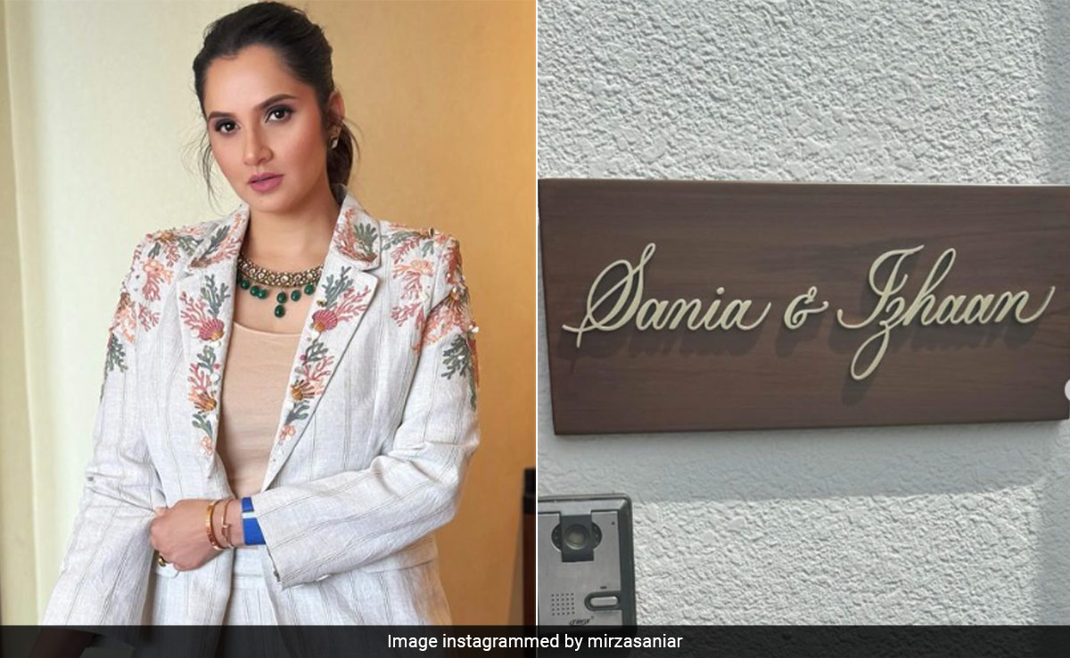 "Sania And Izhaan": Tennis Star Posts Nameplate Pic With Son's Name