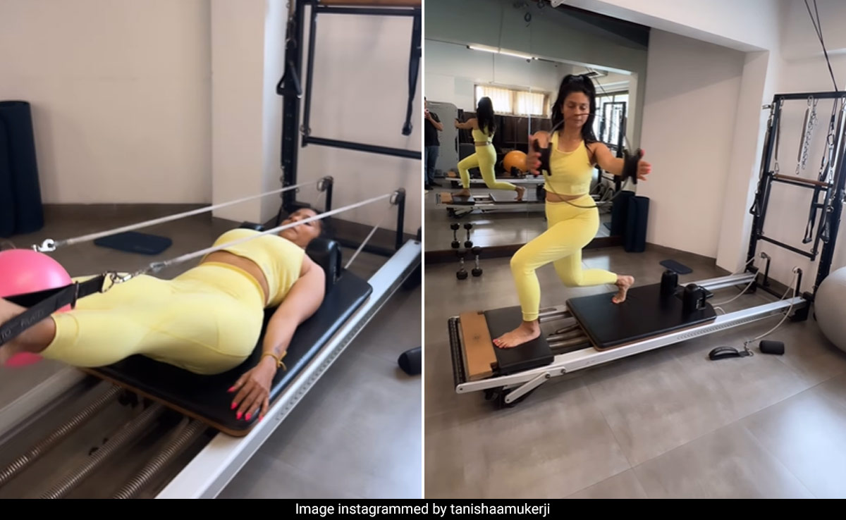 B-Town's Latest "Pilates Girl" Tanishaa Mukerji Is Making Her Core Work Hard In Her Latest Fitness Video