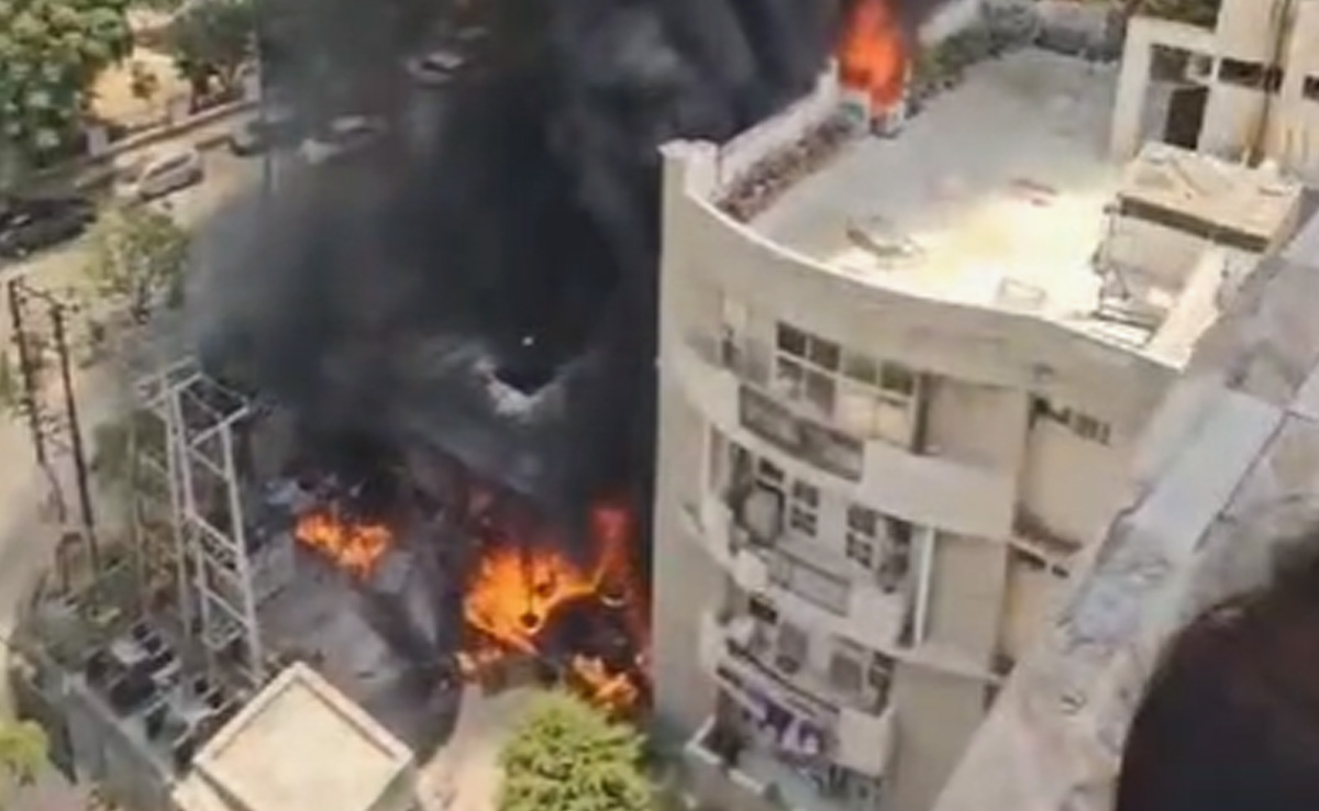 4 Flats Destroyed In Fire After Generator Blast At UP Housing Complex