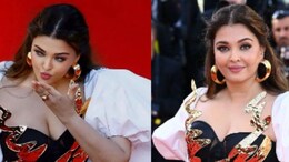 Cannes के रेड कार्पेट पर Aishwarya Rai, टूटे हाथ के बावजूद  ब्लैक-व्हाइट गाउन में बिखेरा जलवा