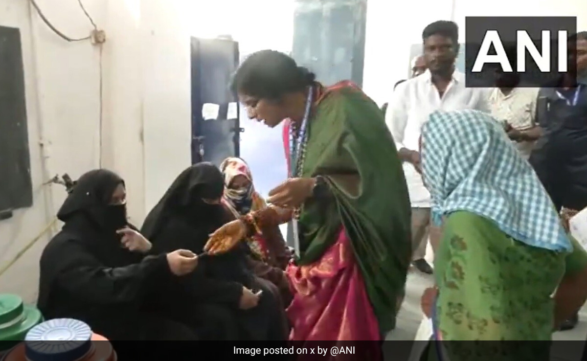 BJP's Madhavi Latha Asks Muslim Women To Show Face For ID Check, Sparks Row
