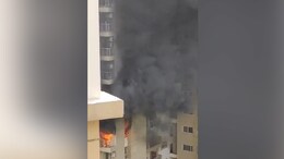 Video: Fire At Noida Apartment After AC Explosion, None Hurt