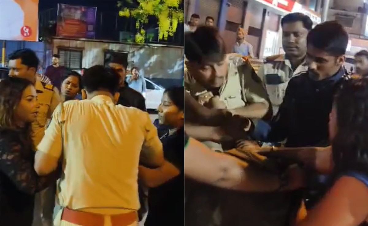 दांत से हाथ काटा, पुलिसवालों का निकाल दिया पसीना... मुंबई में नशे में धुत लड़कियों के हाई वोल्टेज ड्रामे का Video