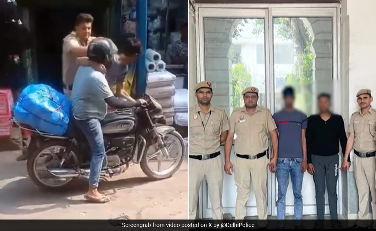 Watch: Delhi Cop Catches Thief Red-Handed As He Tries To Steal Biker's Wallet